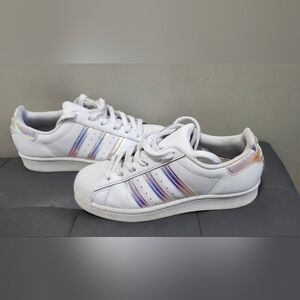 Adidas WHITE Bling WEDDING Sneakers Woman 8 SWAROVSKI CRYSTAL‎ SIZE 4.5